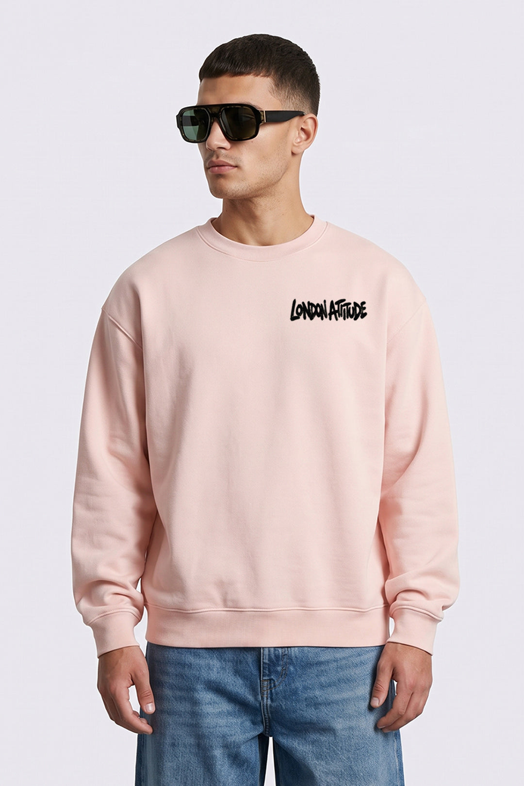Relaxed Fit City Graffiti Graphic Sweatshirt