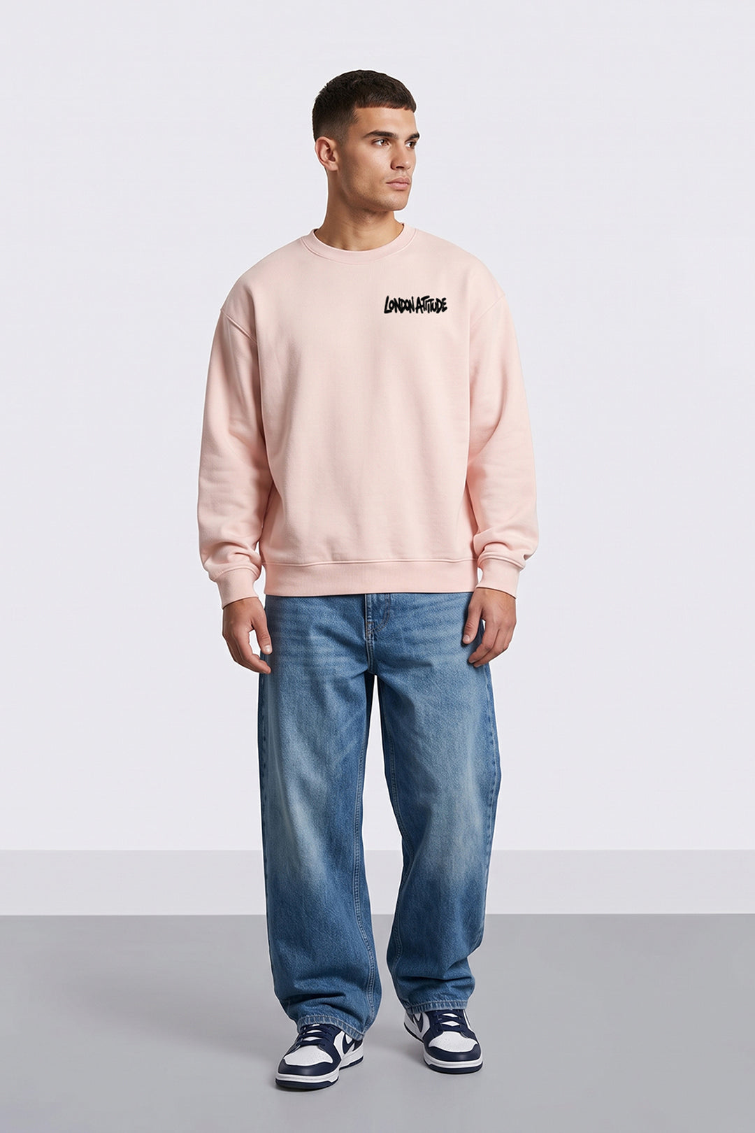 Relaxed Fit City Graffiti Graphic Sweatshirt