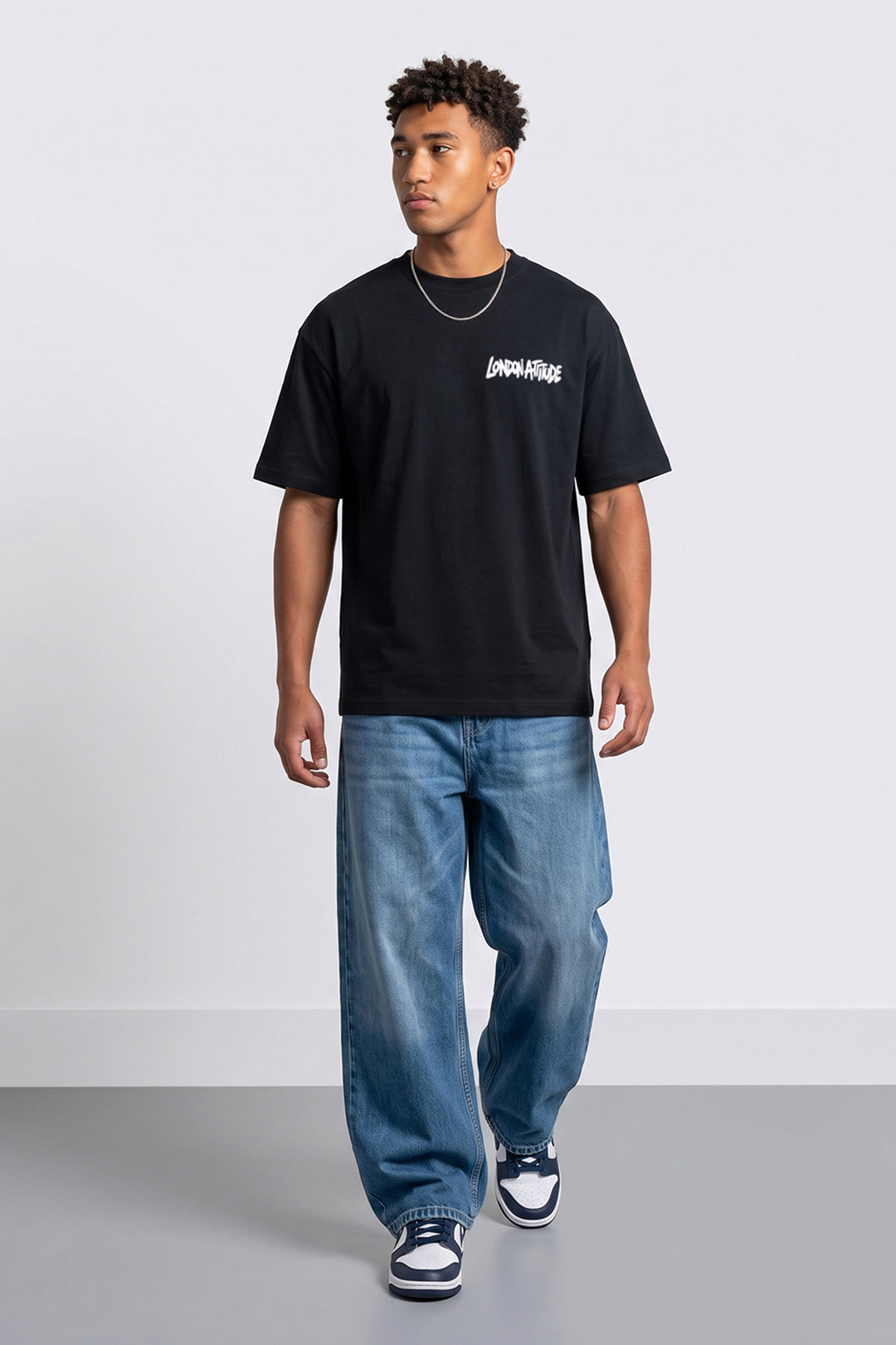 Oversized Heavyweight City Graffiti Graphic T-Shirt