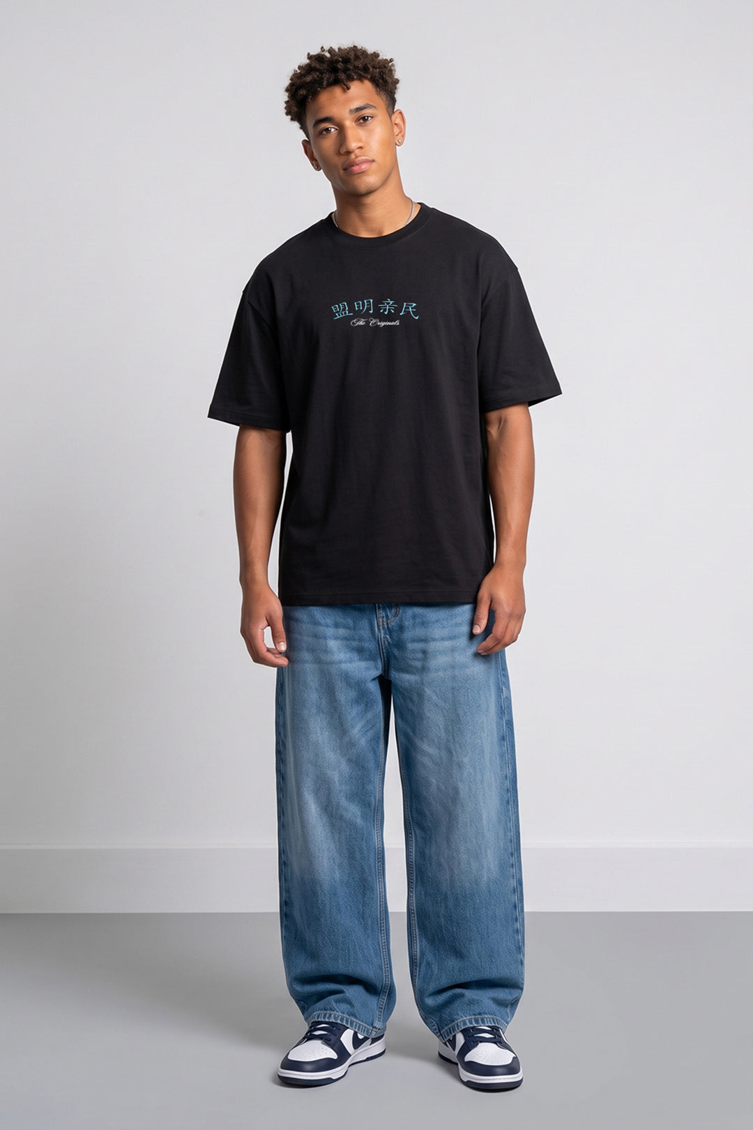 Oversized Japanese Dragon Graphic T-Shirt