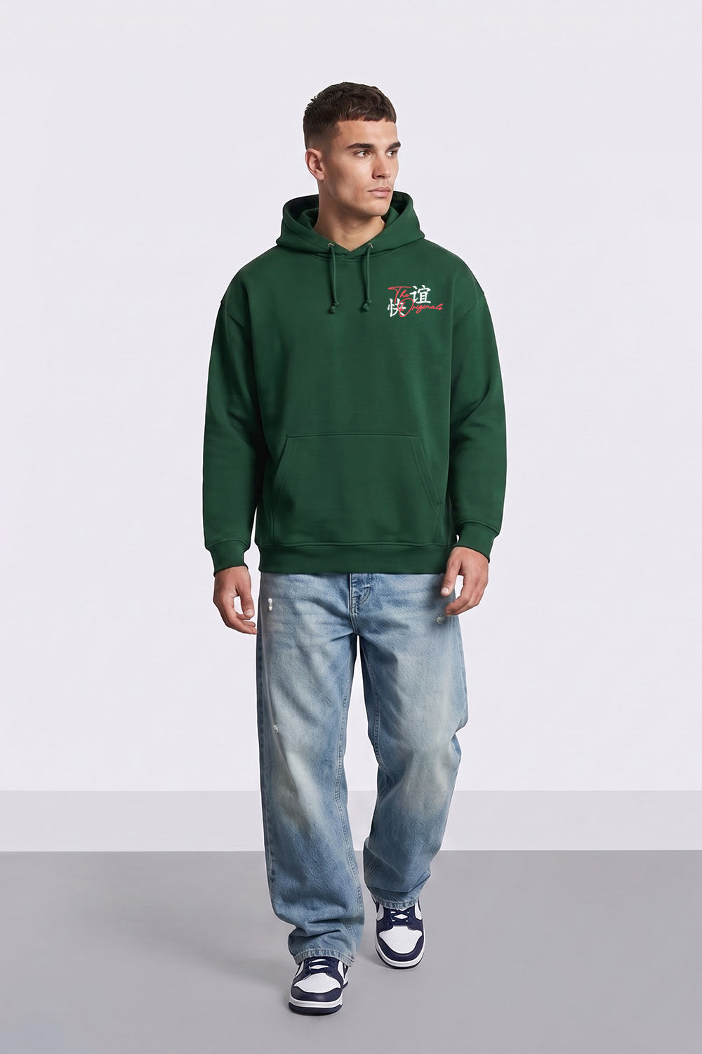 Relaxed Fit Tokyo Japan Graphic Hoodie