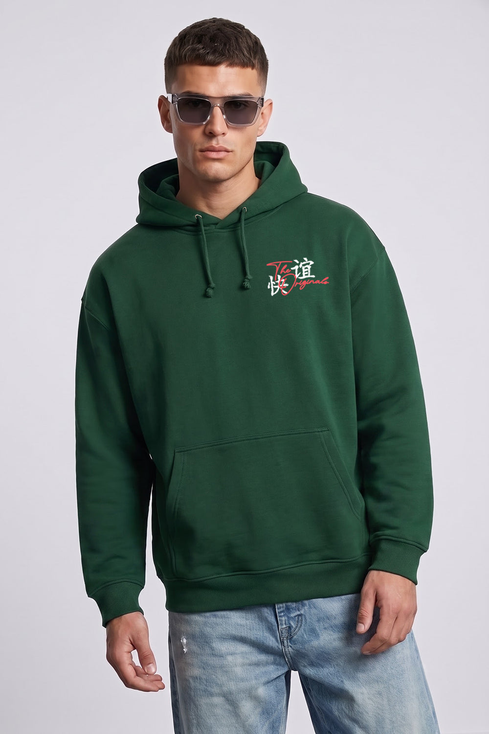 Relaxed Fit Tokyo Japan Graphic Hoodie