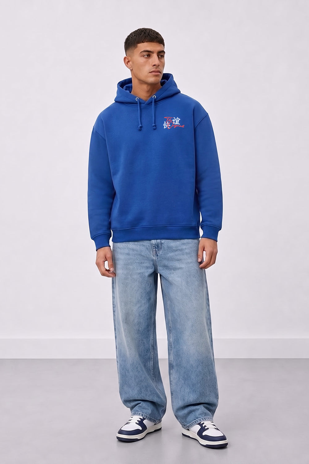Relaxed Fit Tokyo Japan Graphic Hoodie