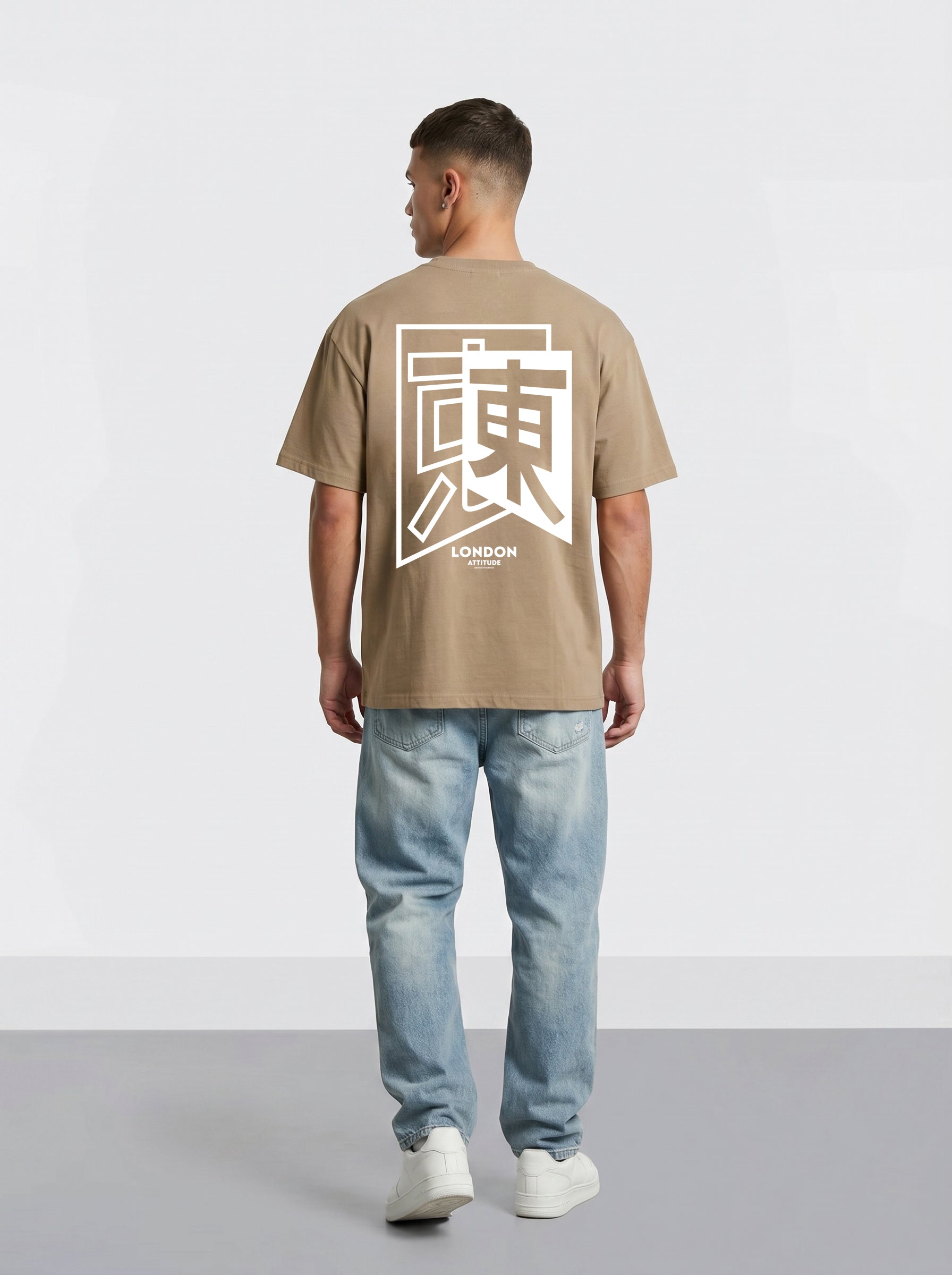 Japanese inspired Oversized Heavyweight Cotton T-Shirt