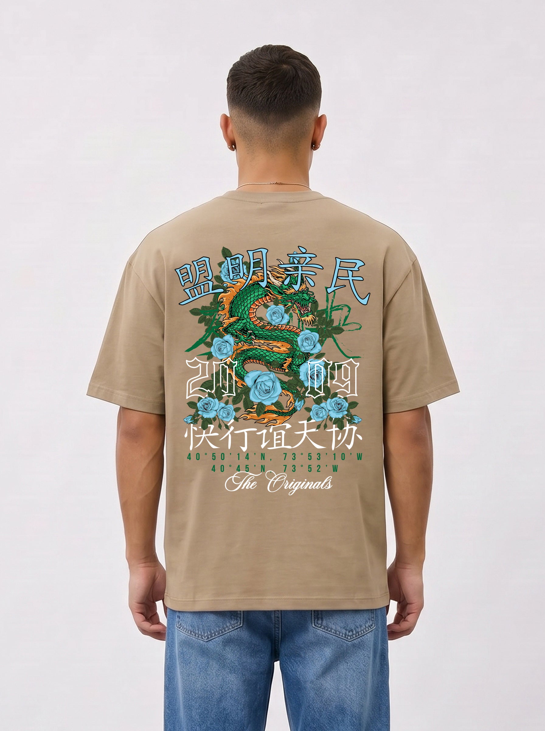 Original Creators Dragon Graphic Heavyweight Oversized T-Shirt