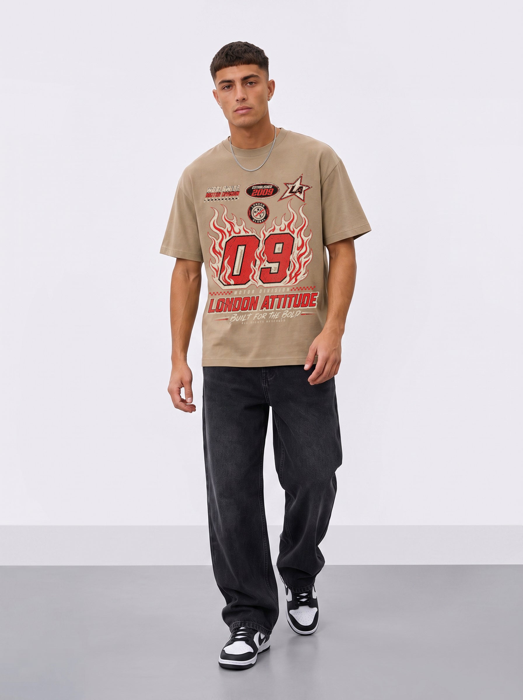 Racing Oversized Heavyweight Graphic T-Shirt