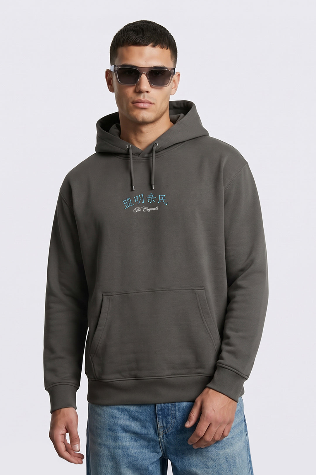 Relaxed Fit Heavyweight Japanese Dragon Graphic Hoodie