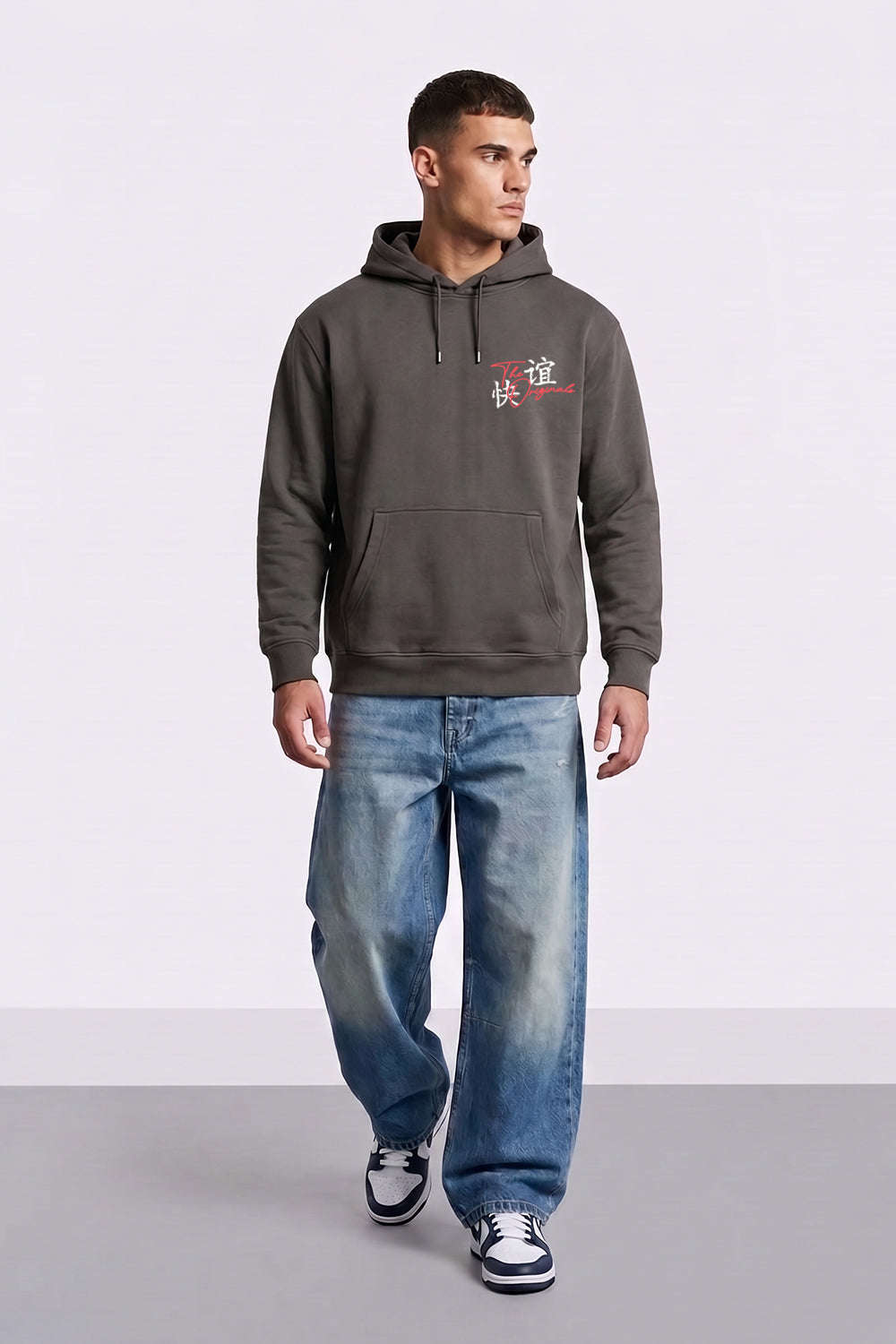 Relaxed Fit Tokyo Japan Graphic Hoodie