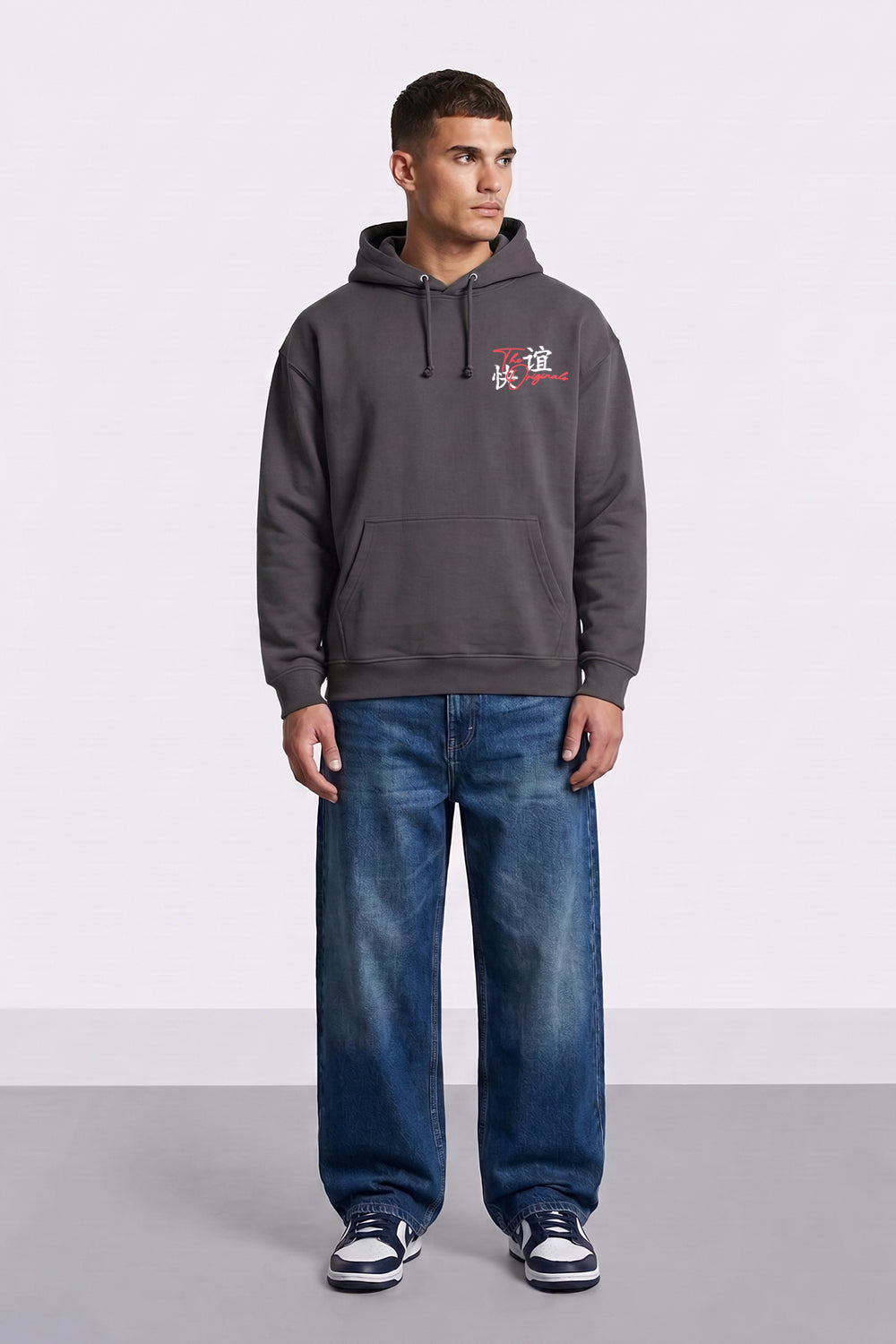Relaxed Fit Tokyo Japan Graphic Hoodie
