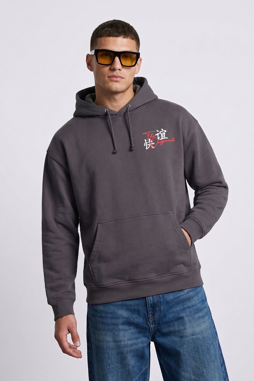 Relaxed Fit Tokyo Japan Graphic Hoodie