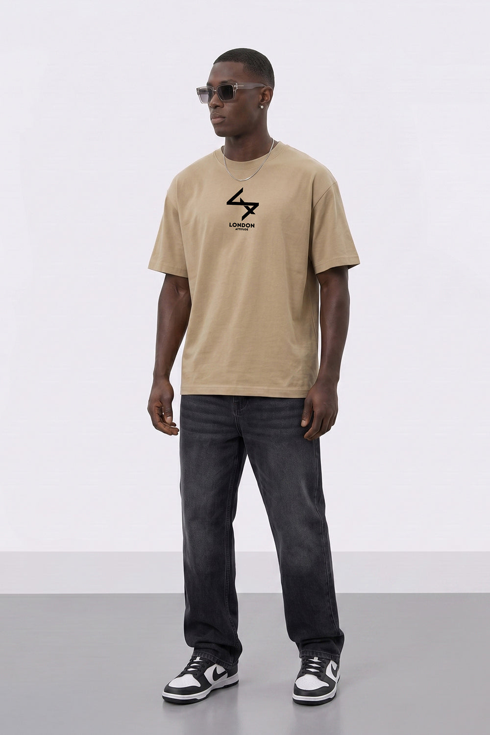 Oversized Heavyweight T-Shirt with Varsity Back Print
