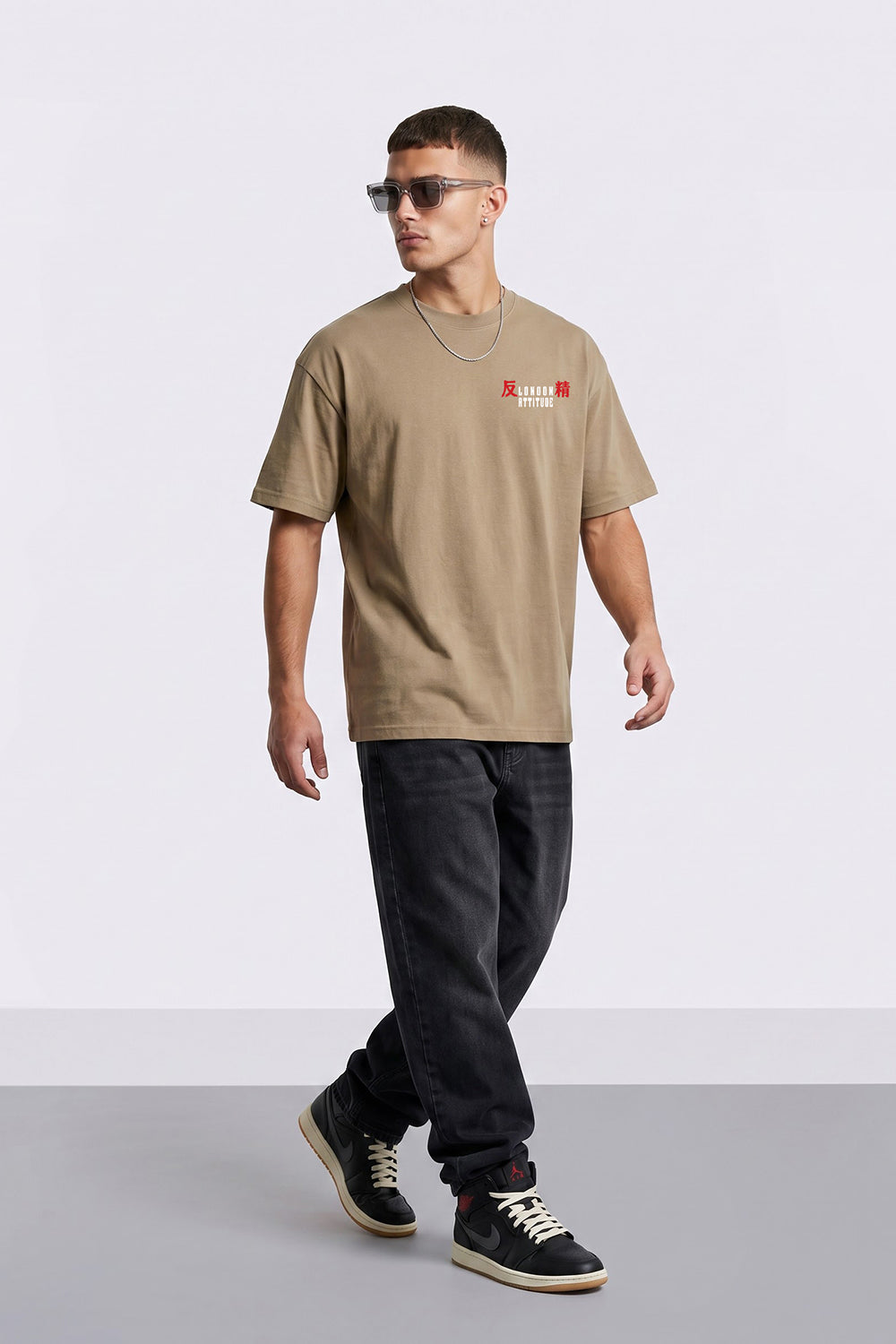 Tokyo After Dark Dragon Oversized Heavyweight Graphic T-Shirt