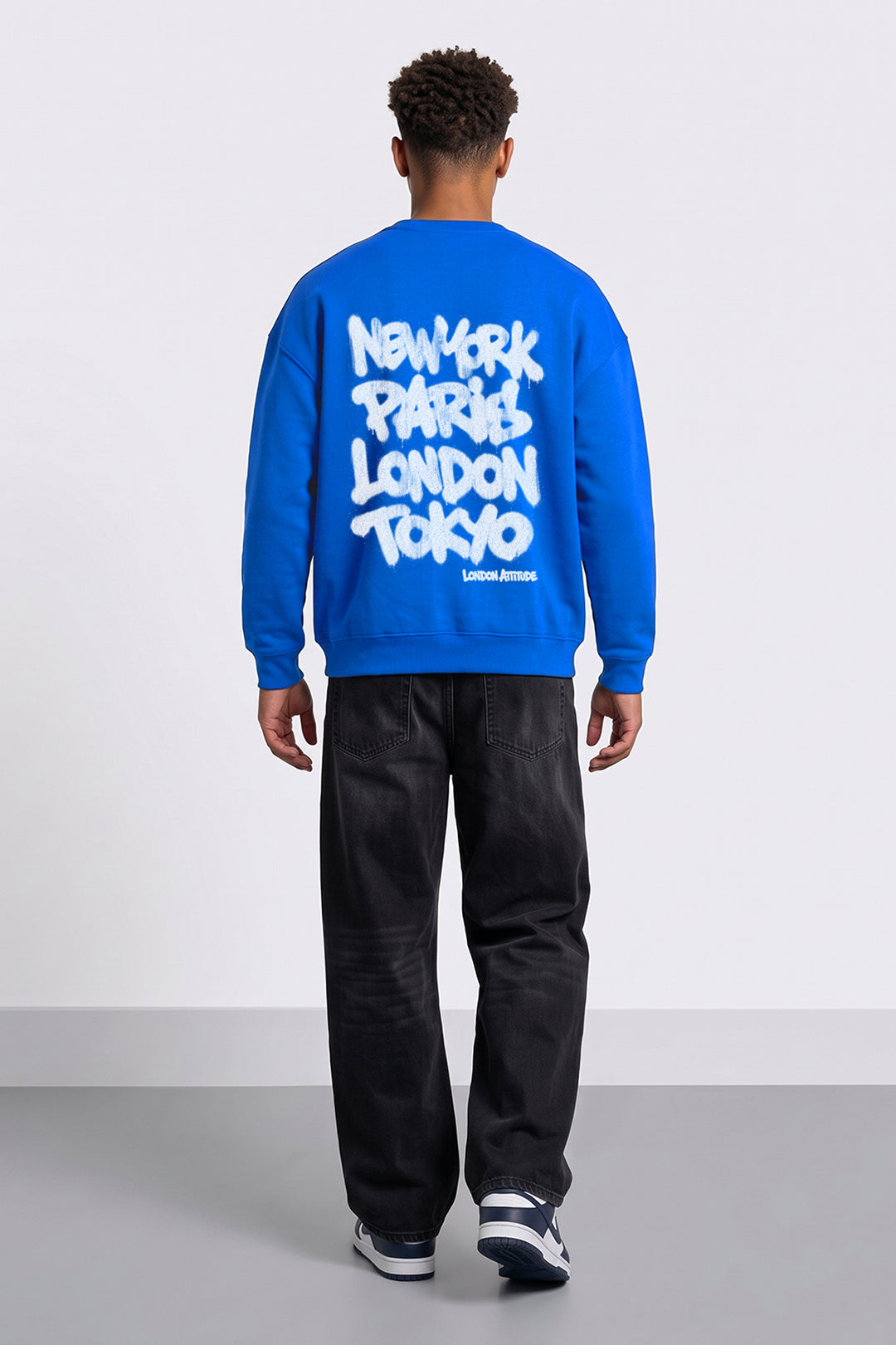 Relaxed Fit Heavyweight City Graffiti Sweatshirt