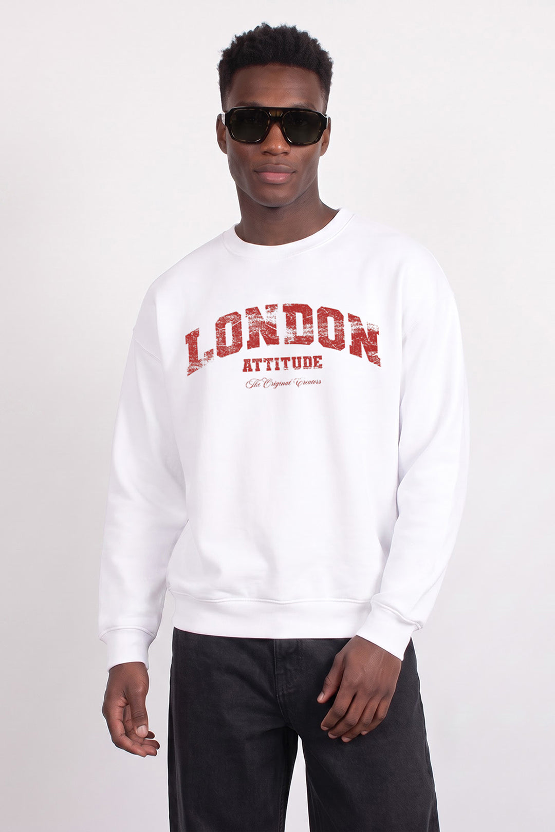 Relaxed Fit Collegiate Graphic Sweatshirt