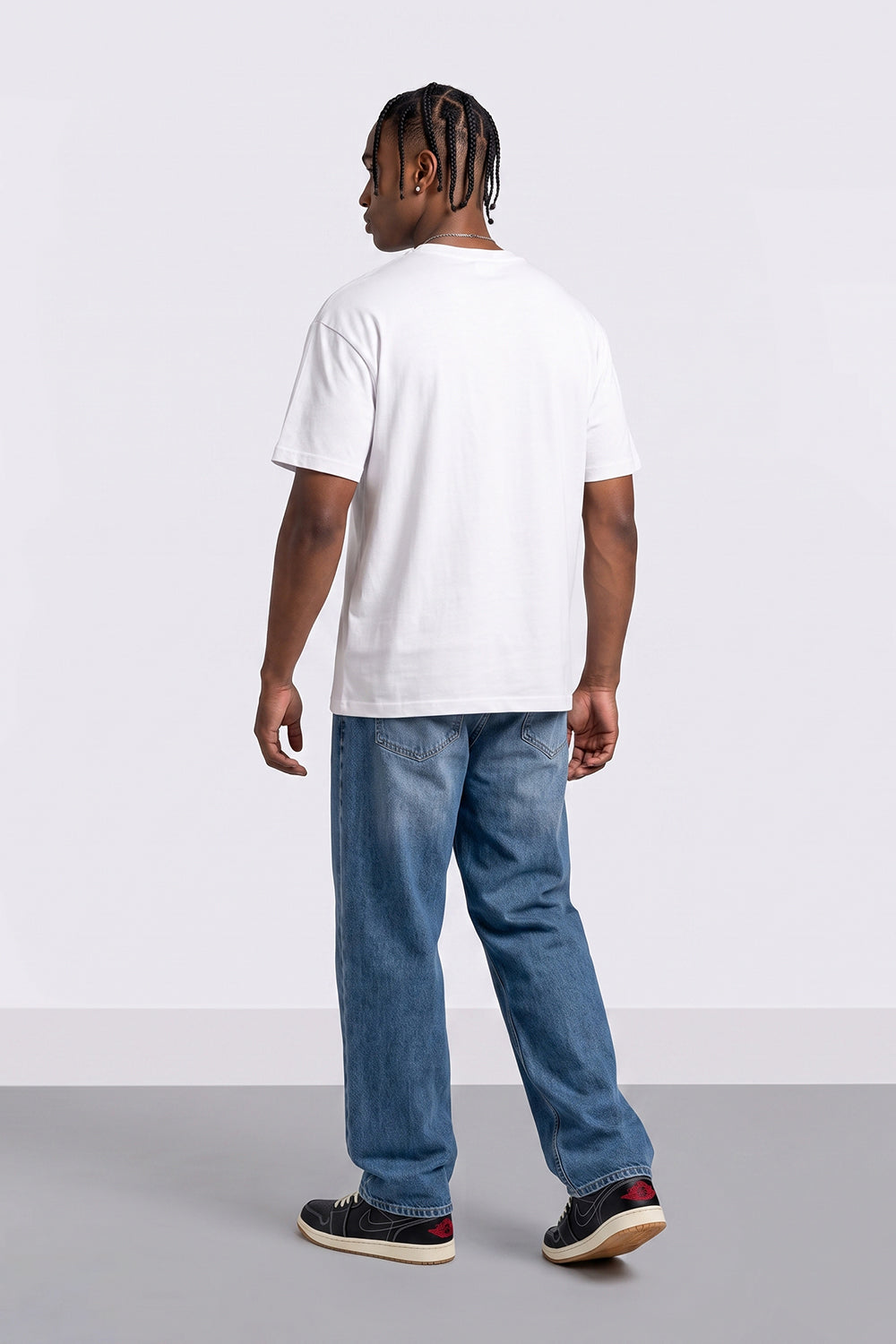 Doberman Oversized Heavyweight Graphic White T-Shirt