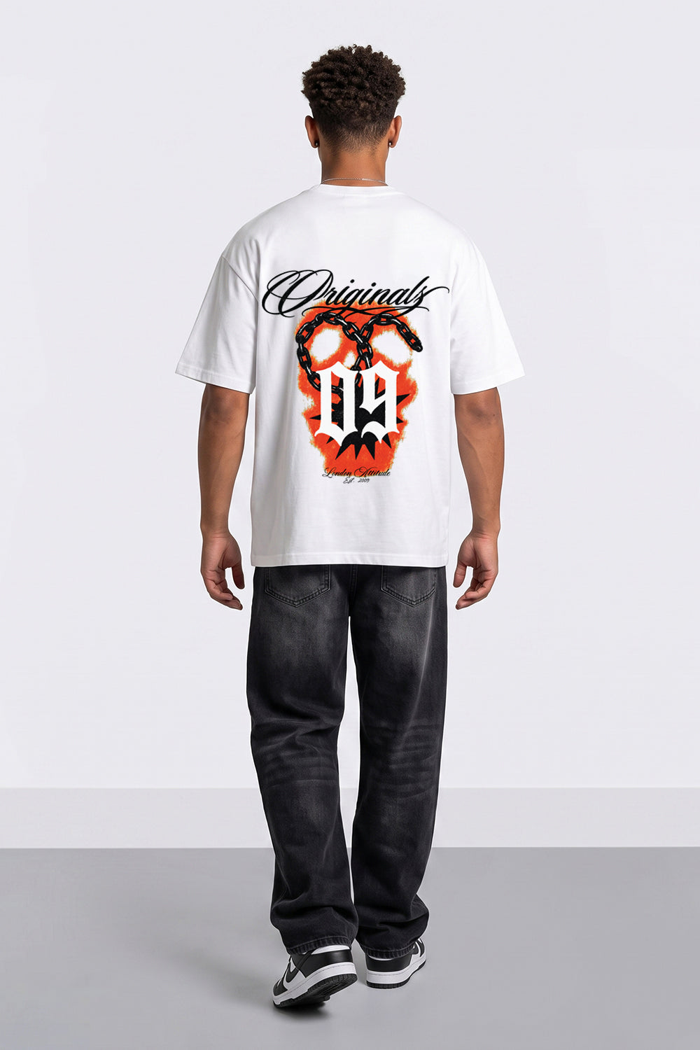 Originals 09 Oversized Heavyweight Printed T-Shirt in White