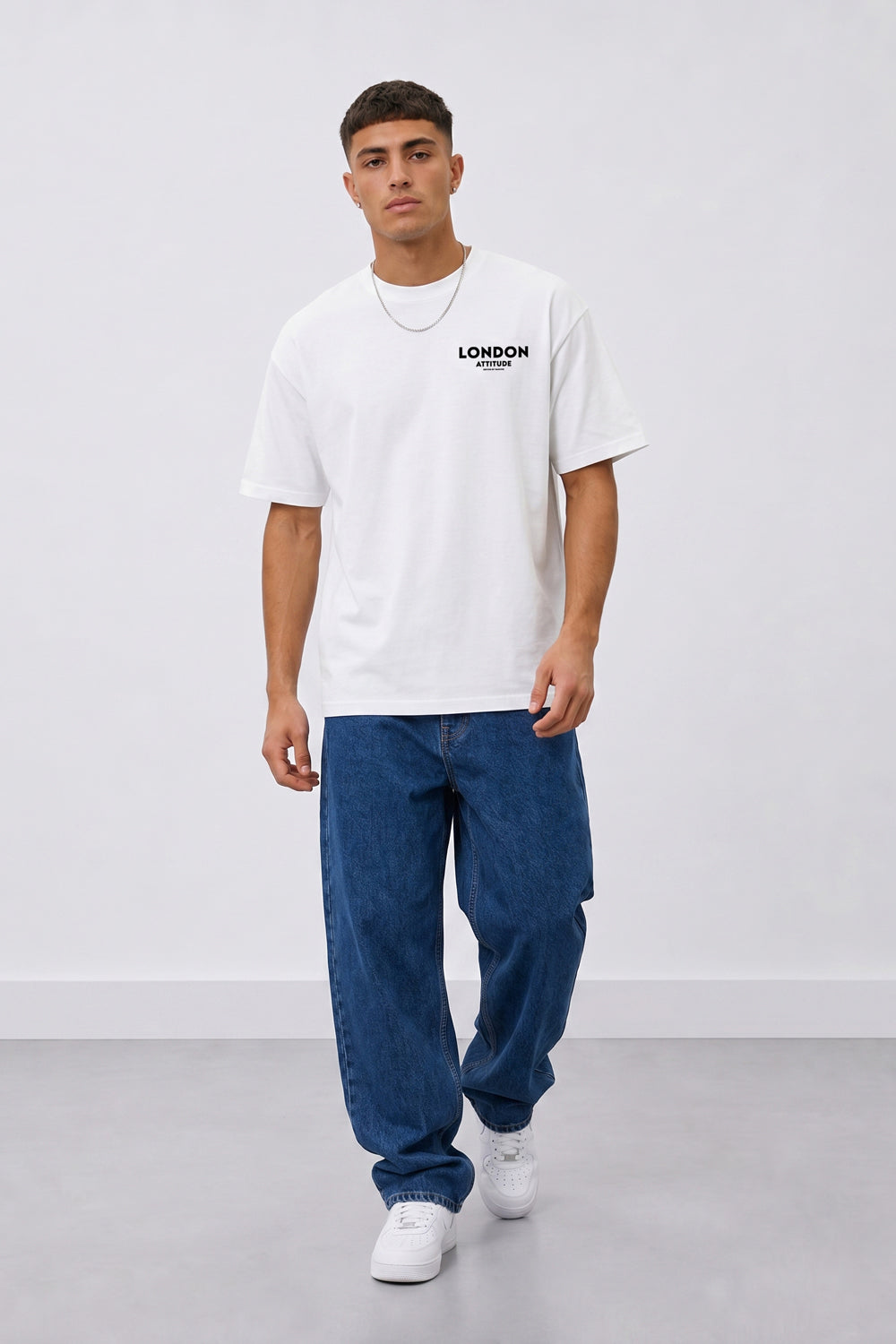Tokyo Dragon Oversized Heavyweight Graphic T-Shirt in White