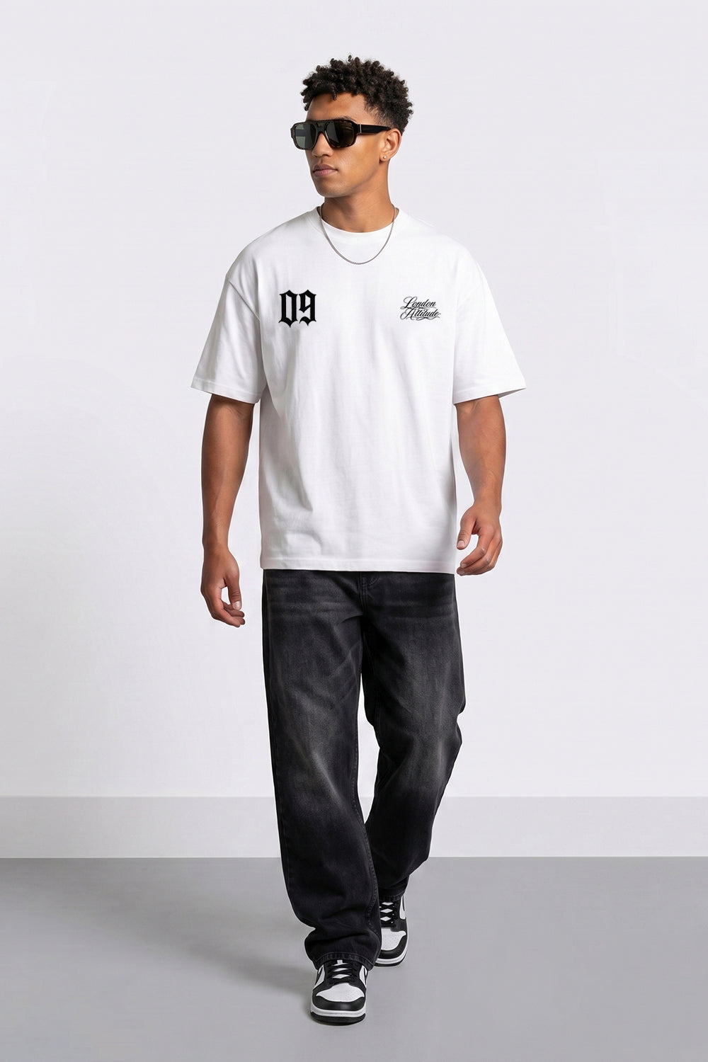 Originals 09 Oversized Heavyweight Printed T-Shirt in White