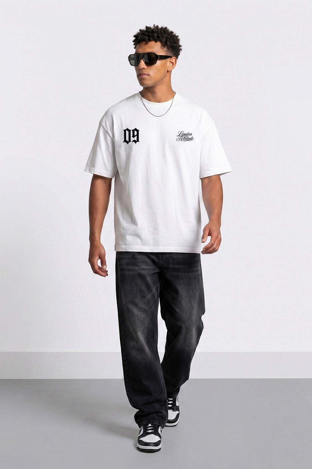 Oversized Heavyweight Originals 09 T-Shirt in White