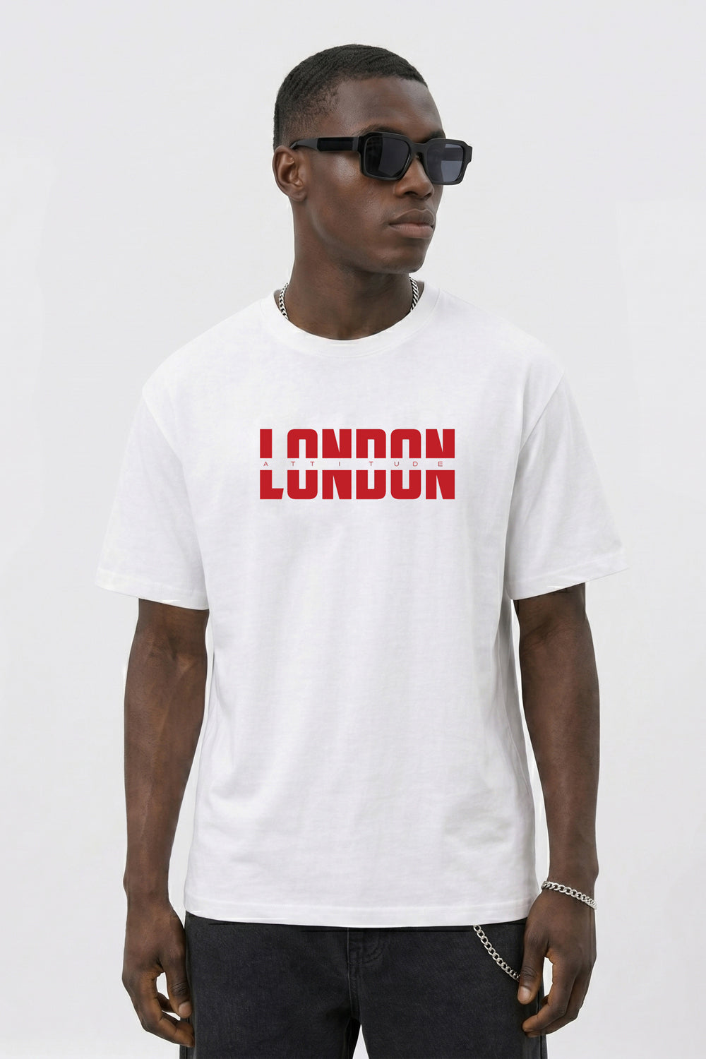 Essential Split Red Graphic Premium Organic Cotton T-Shirt