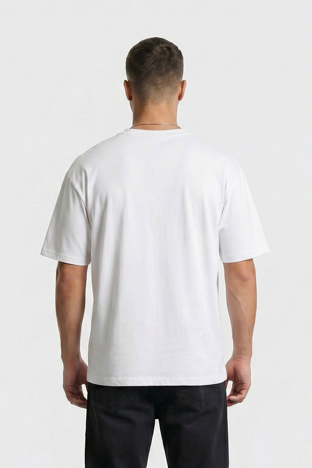 Vintage Collegiate Oversized Heavyweight T-Shirt With Black logo