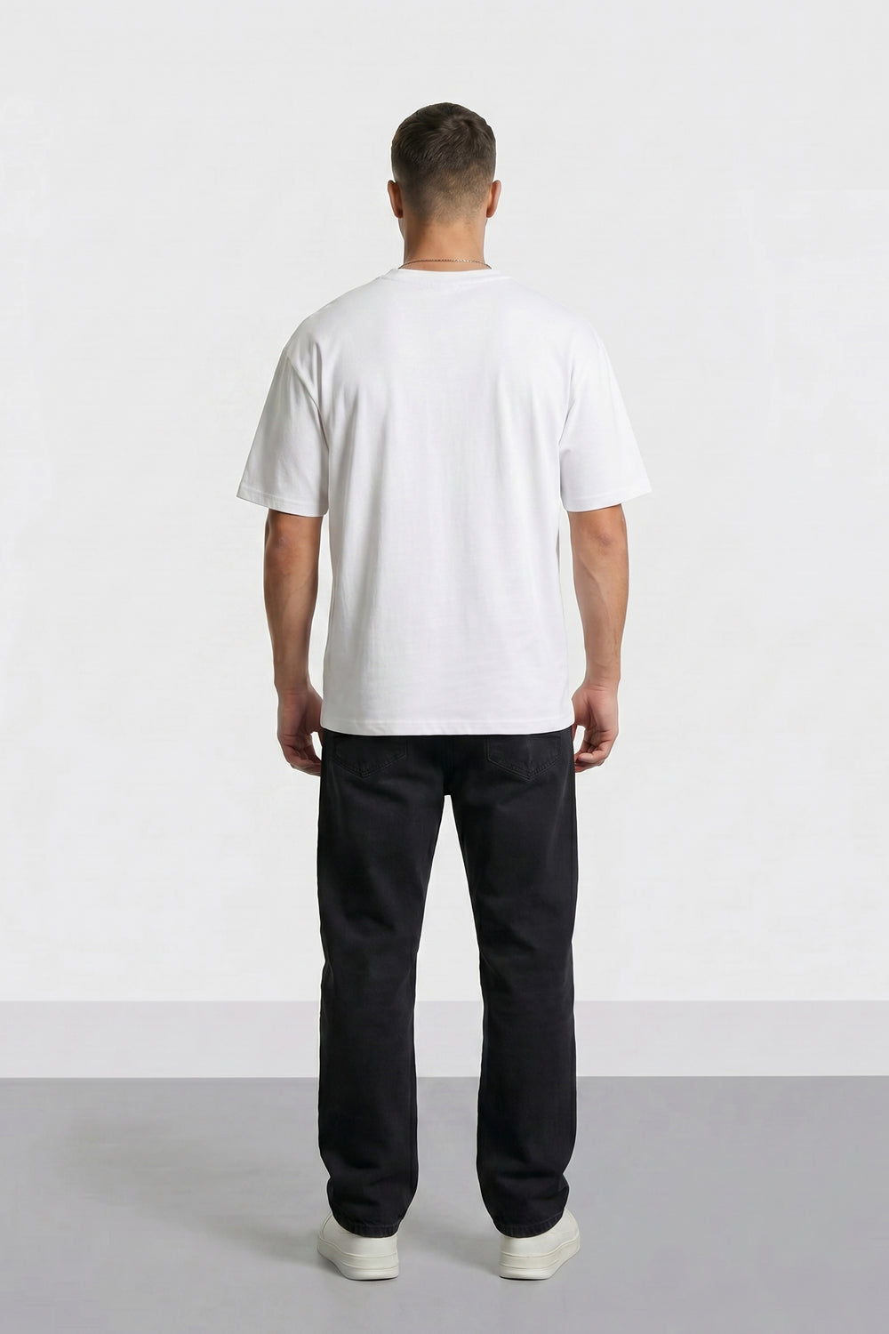 Vintage Collegiate Oversized Heavyweight T-Shirt With Black logo
