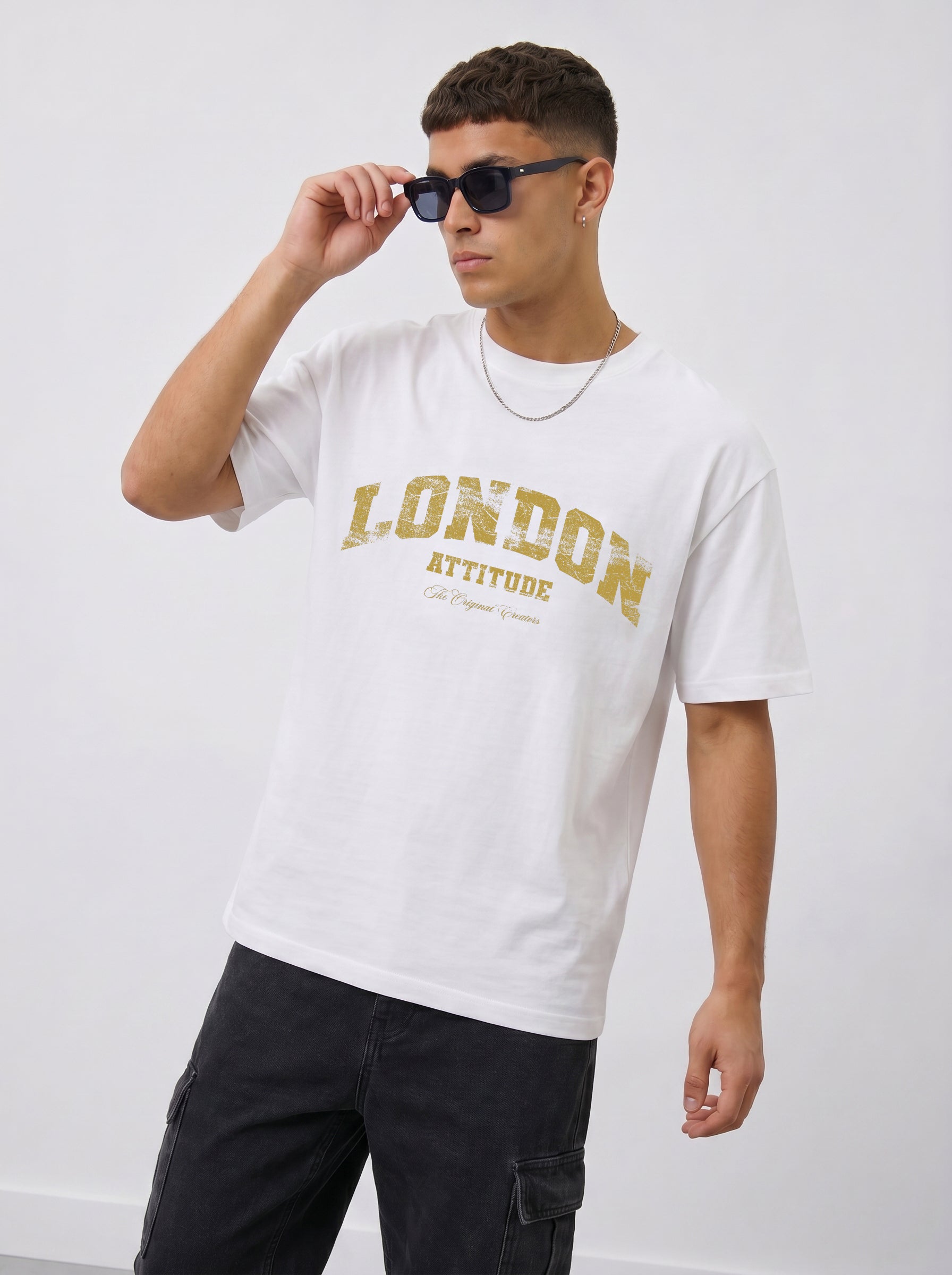 Original Creators Premium Organic Cotton T-Shirt with Vintage Yellow Logo