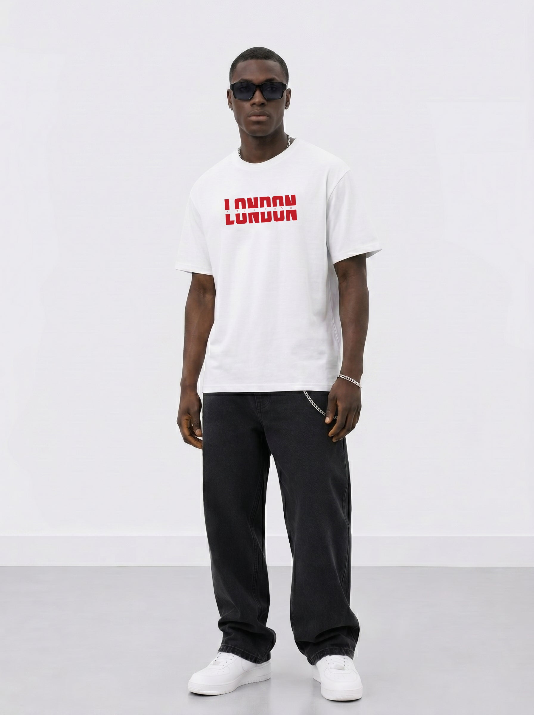 Essential Split Red Graphic Premium Organic Cotton T-Shirt