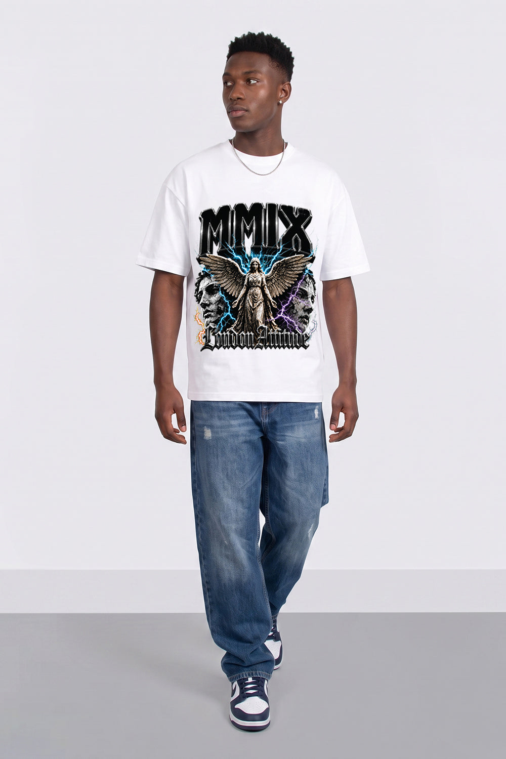 Oversized Heavyweight Angel Graphic T-Shirt