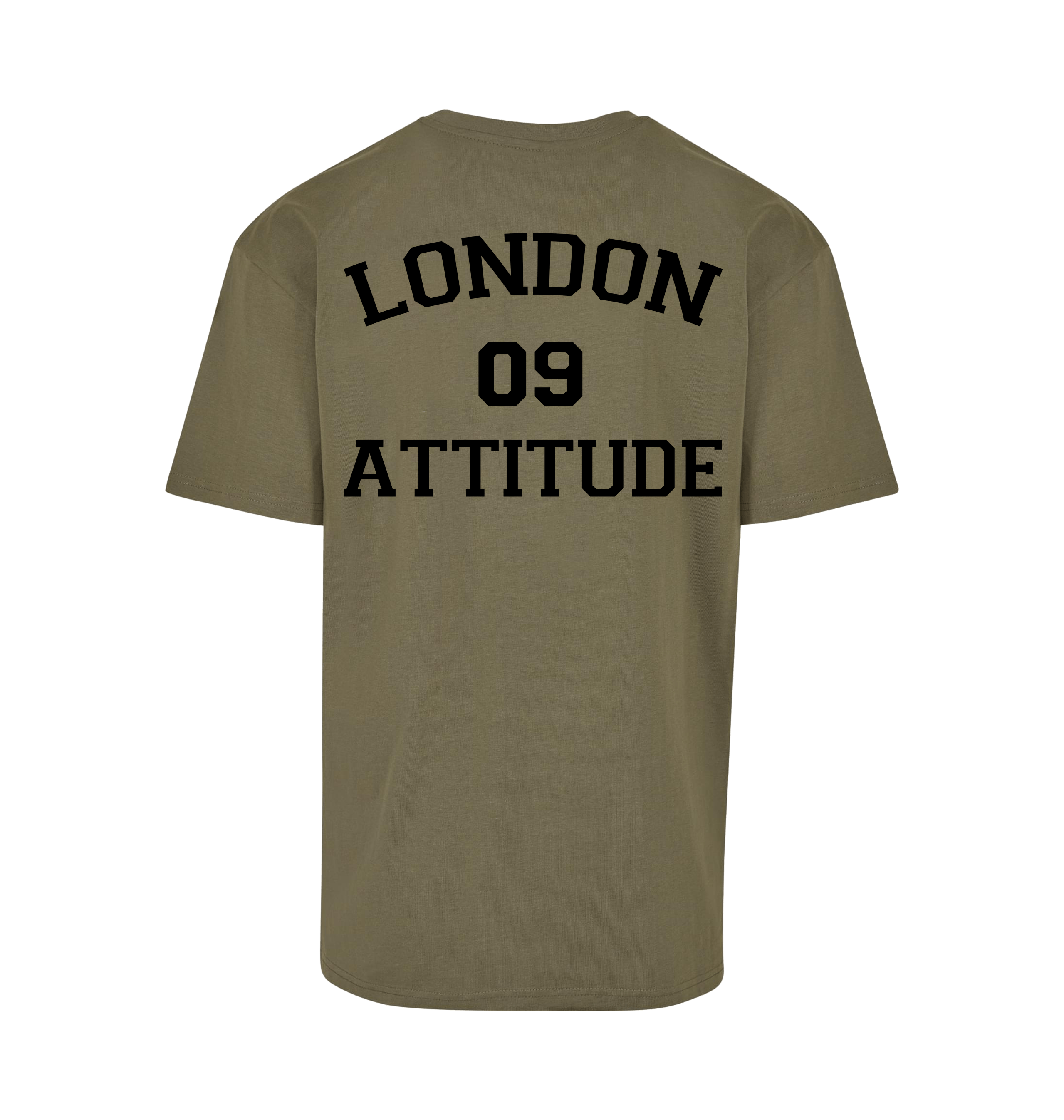 Olive Printed T-shirt Back