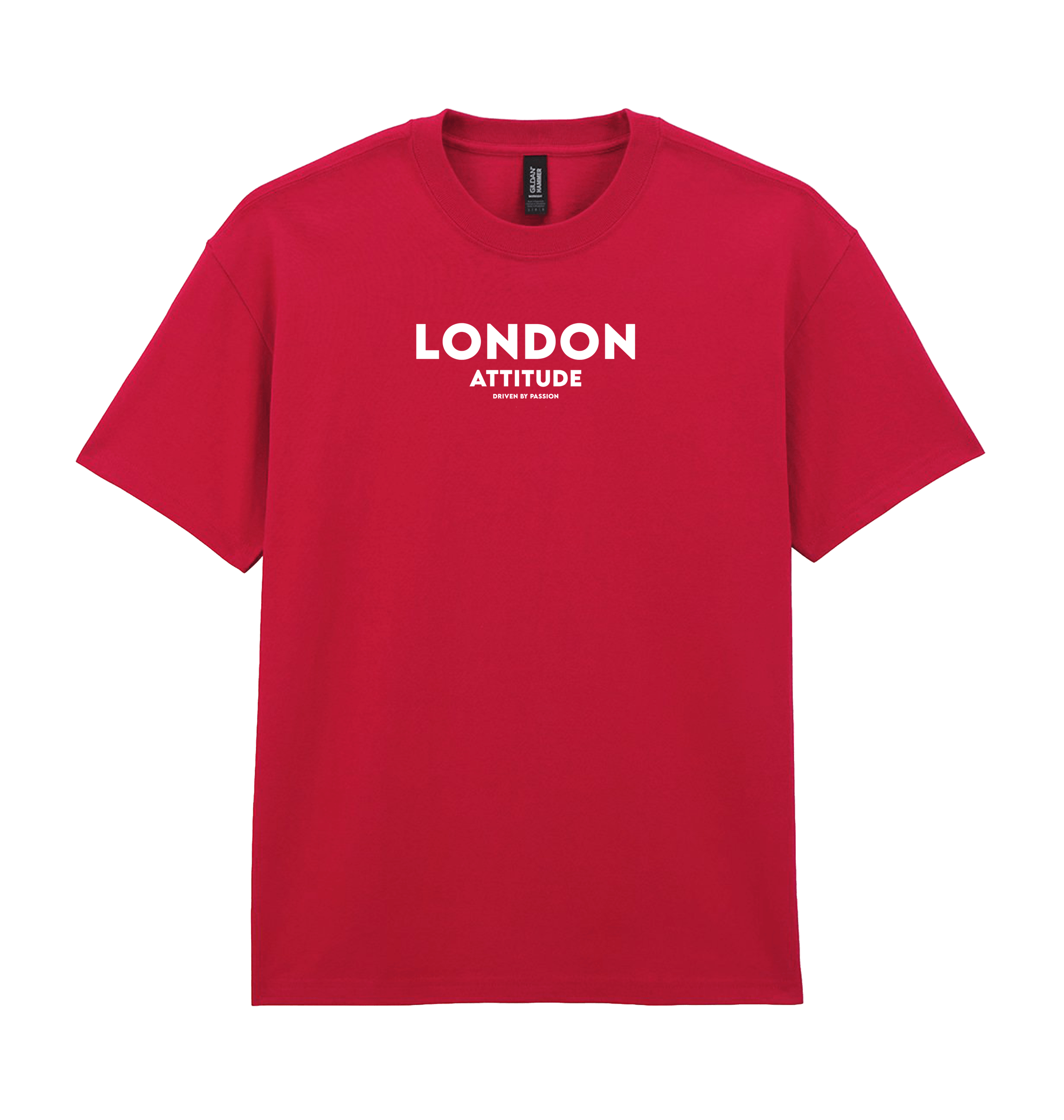 Cherry Red Printed Premium T-Shirt Front
