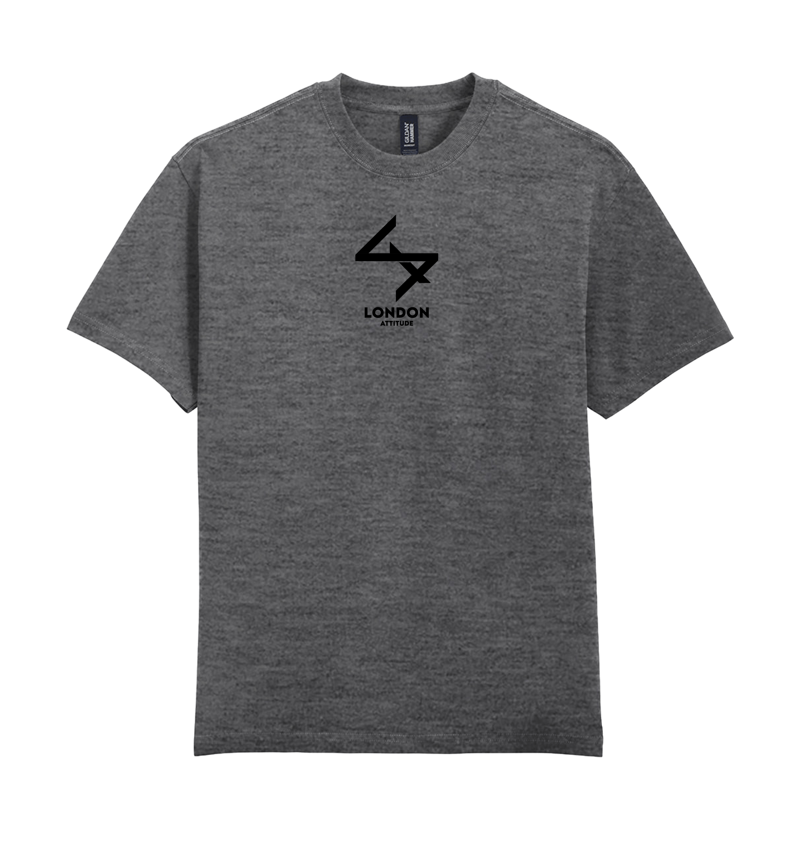 Graphite Heather Printed Premium T-Shirt Front