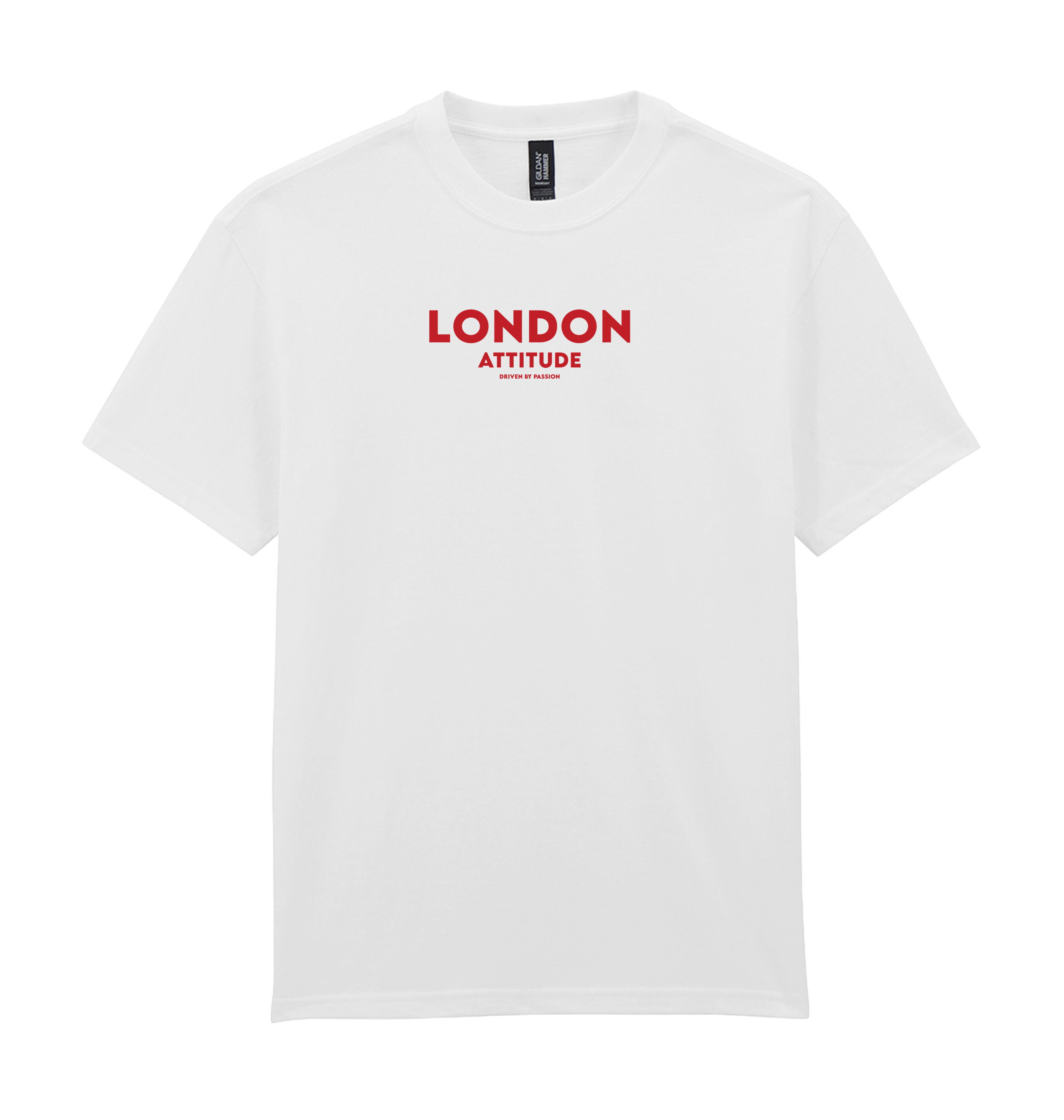 White Printed Premium T-Shirt Front