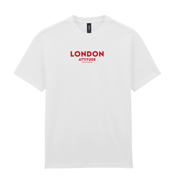 White Printed Premium T-Shirt Front