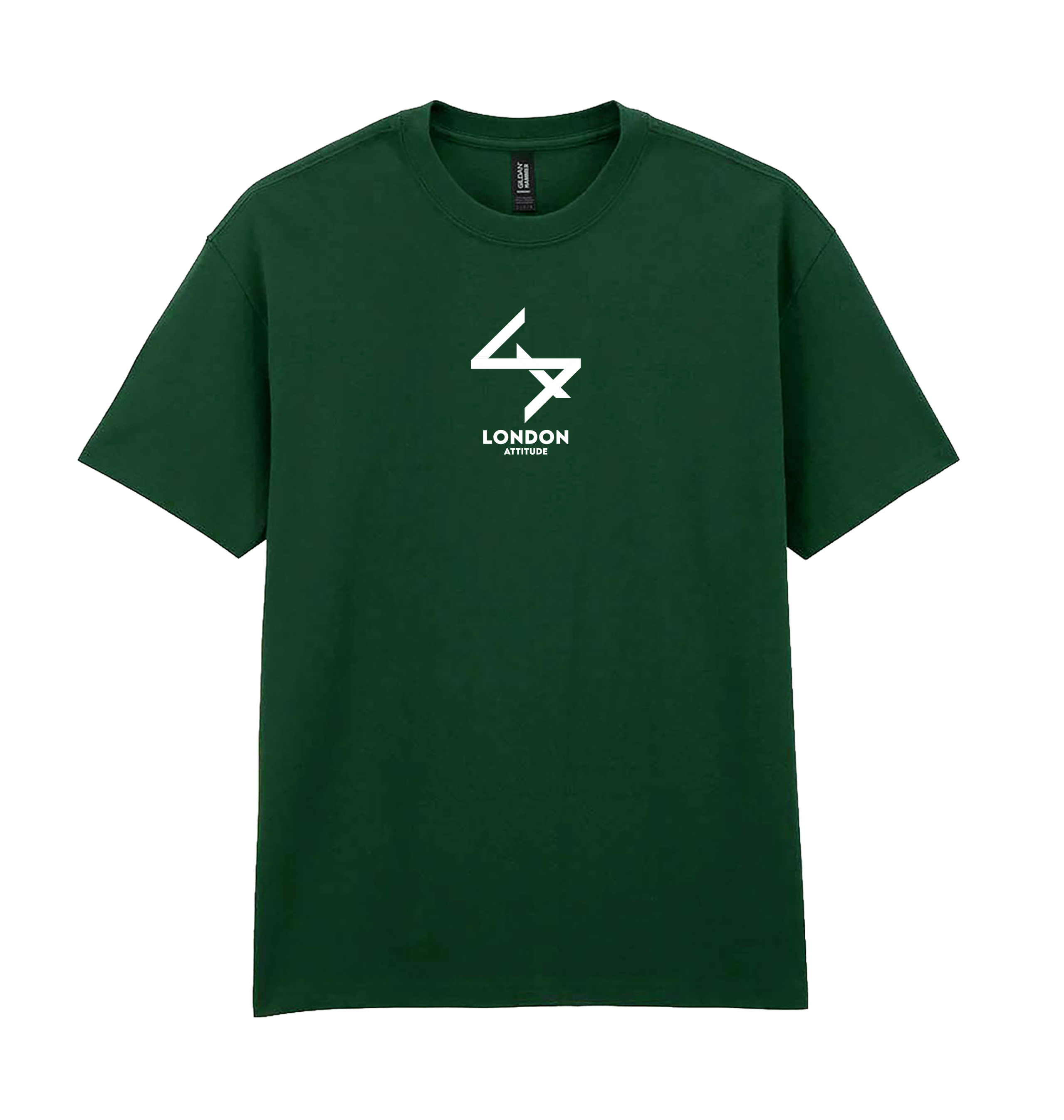 Forest Green Printed Premium T-Shirt Front
