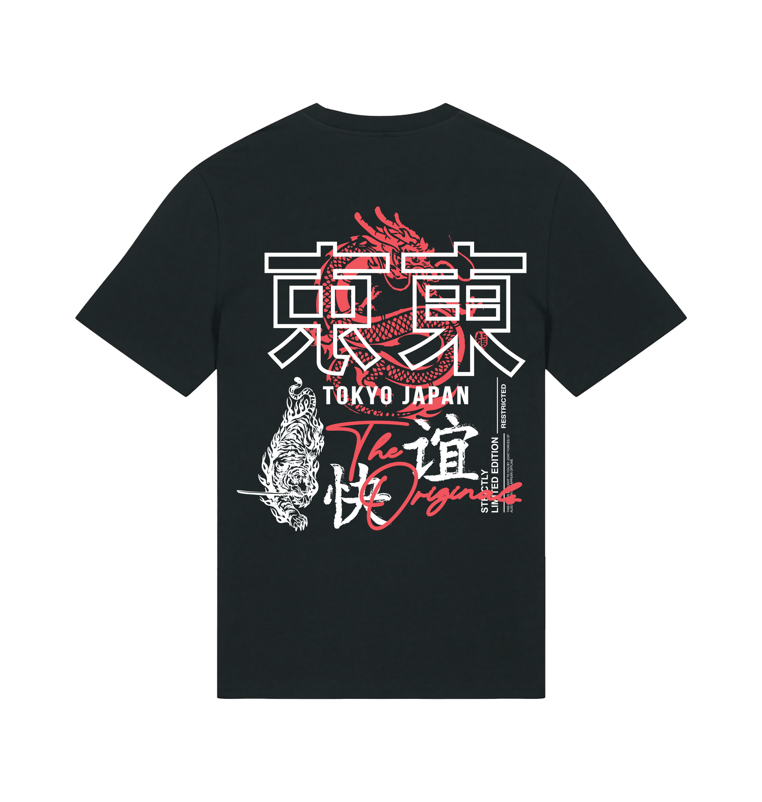 Black Printed T-shirt Back