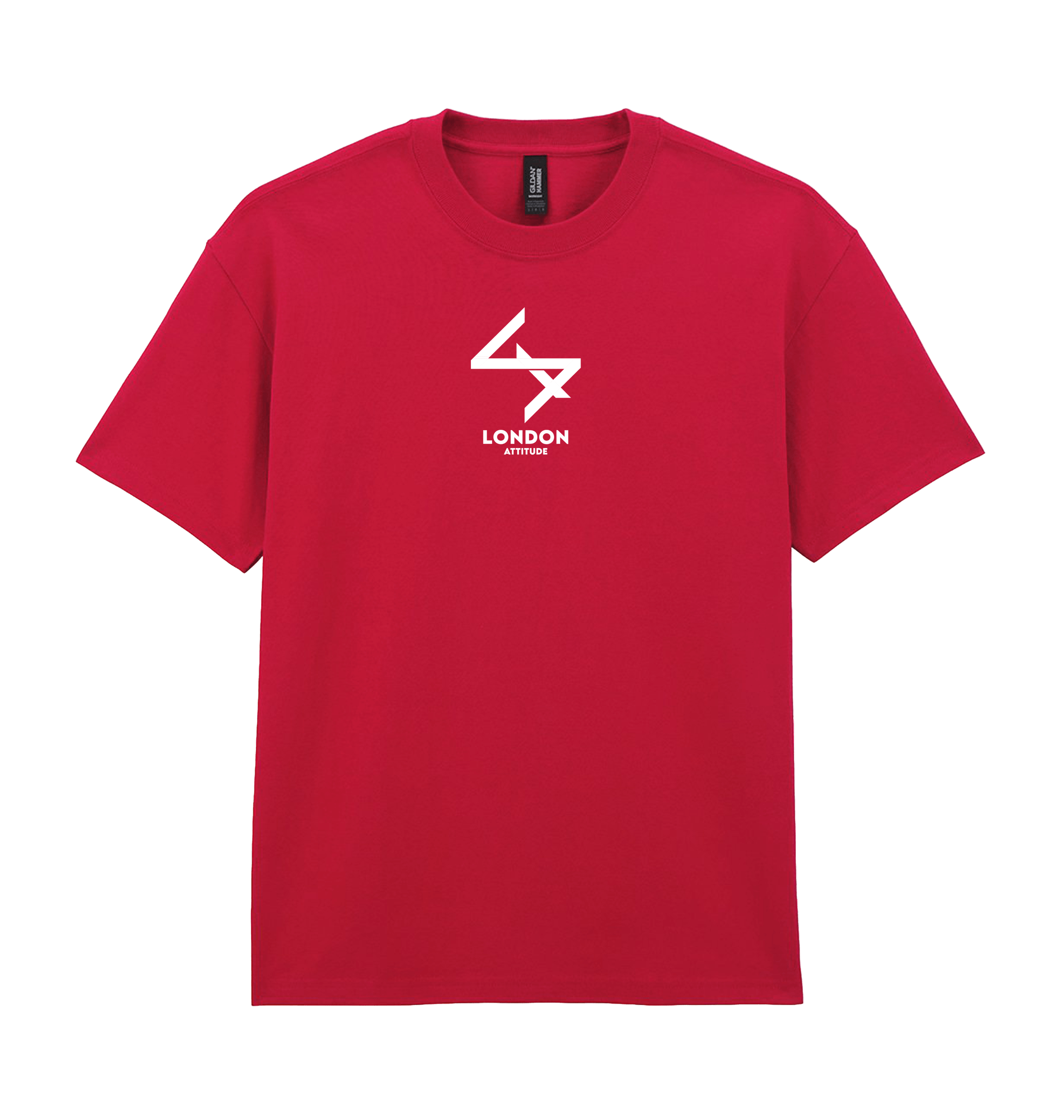 Cherry Red Printed Premium T-Shirt Front