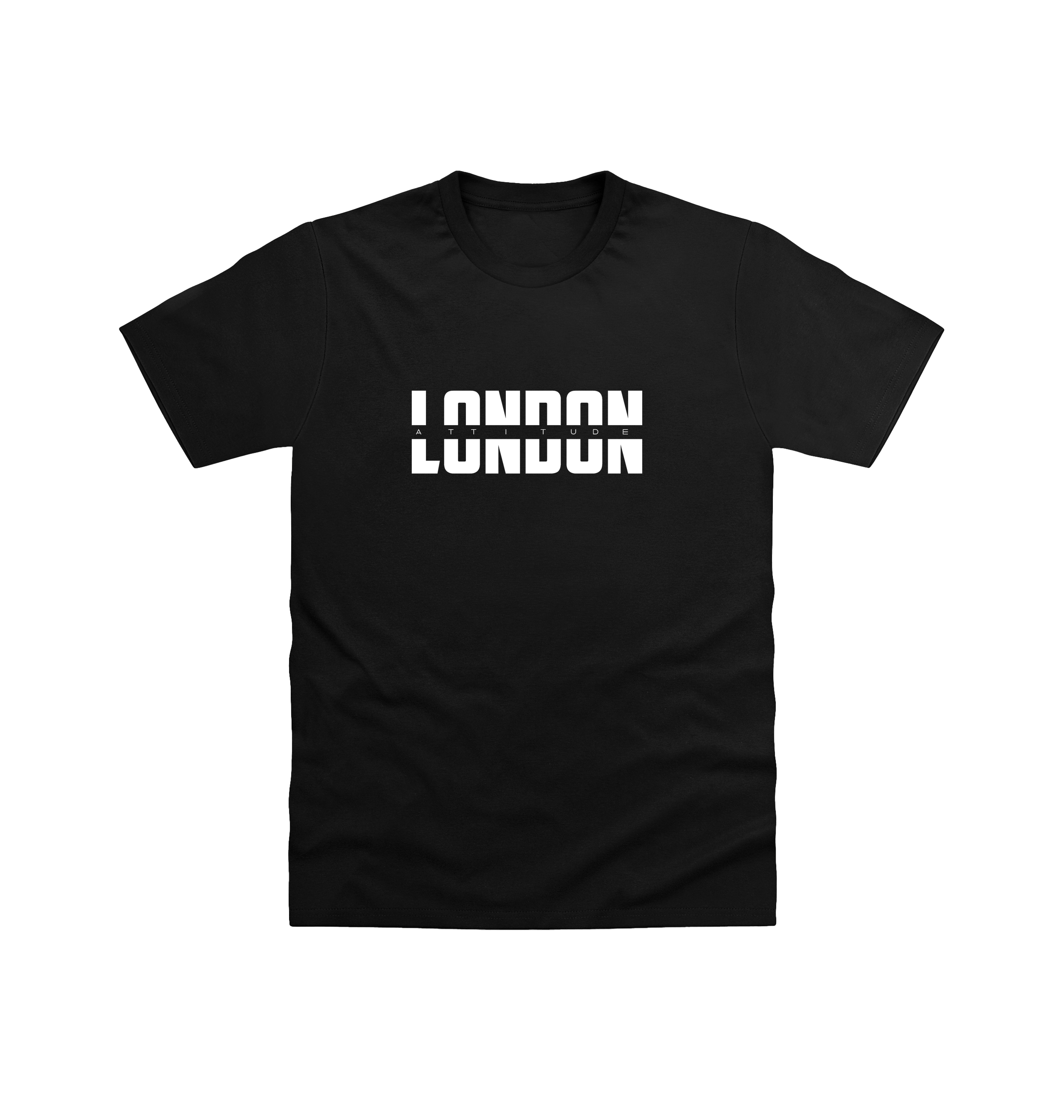 Black Printed T-shirt Front