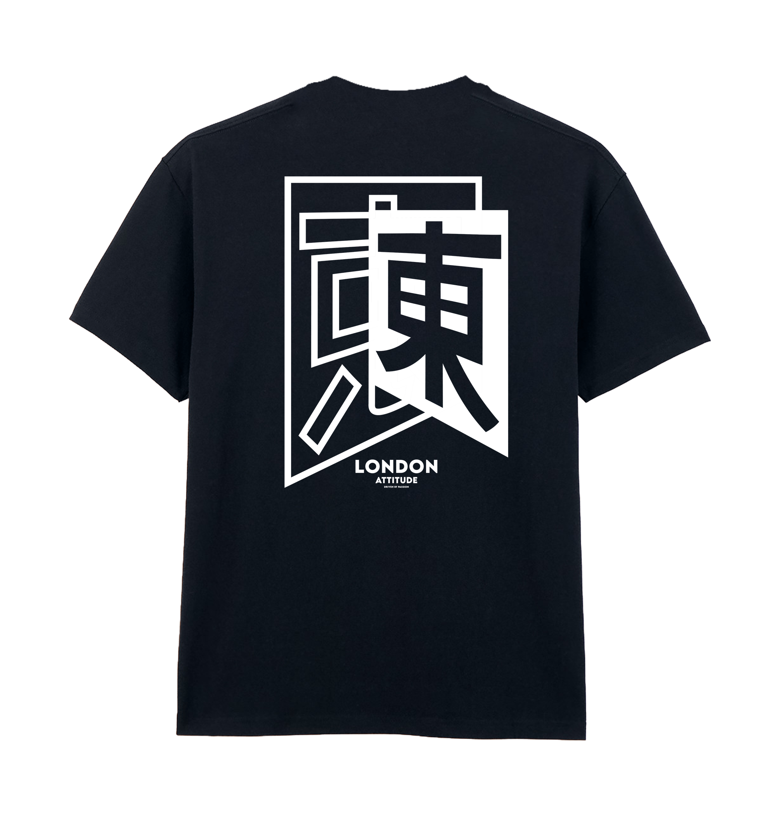 Pitch Black Printed Premium T-Shirt Back