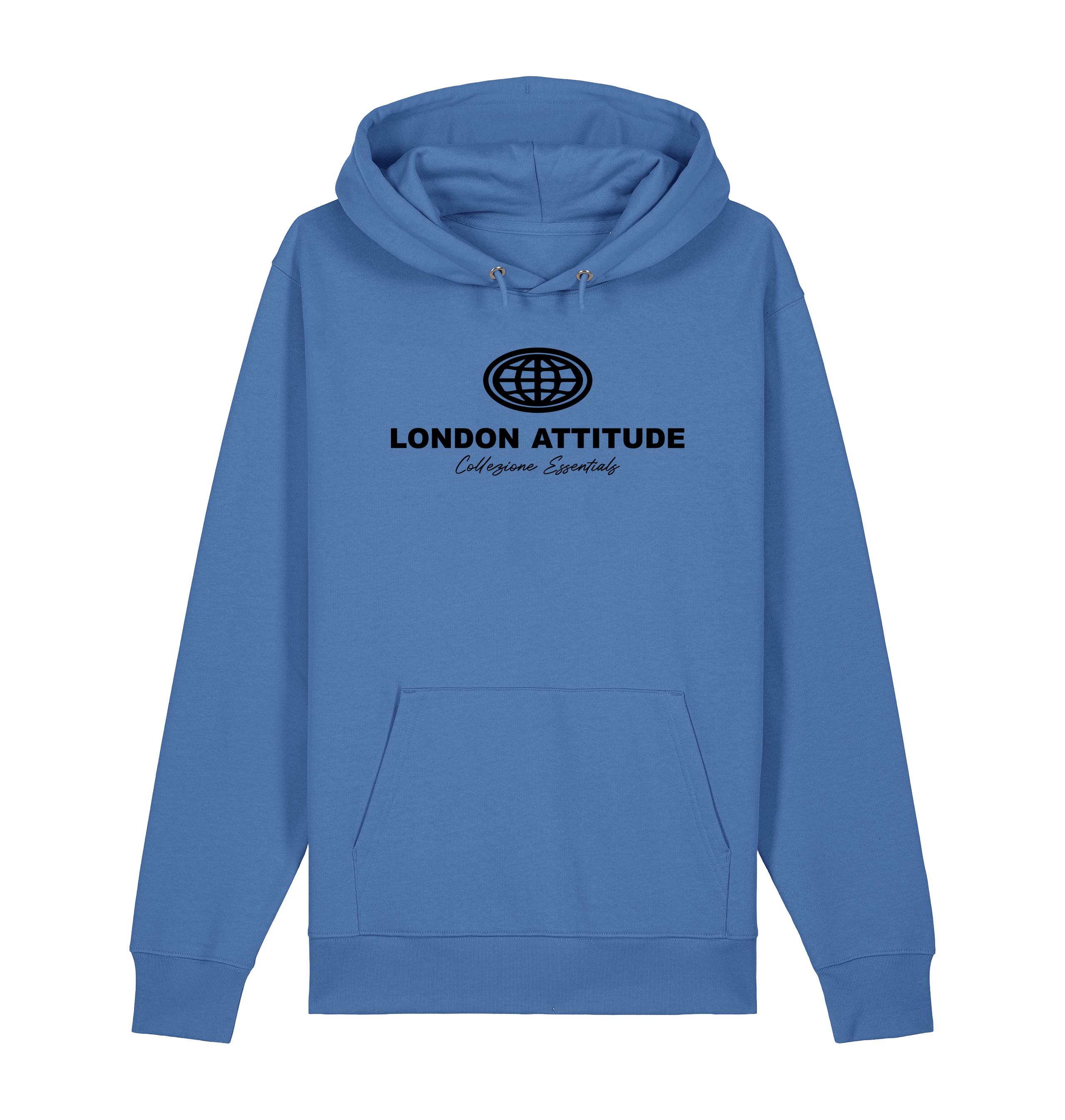 Bright Blue Printed Sweater Front