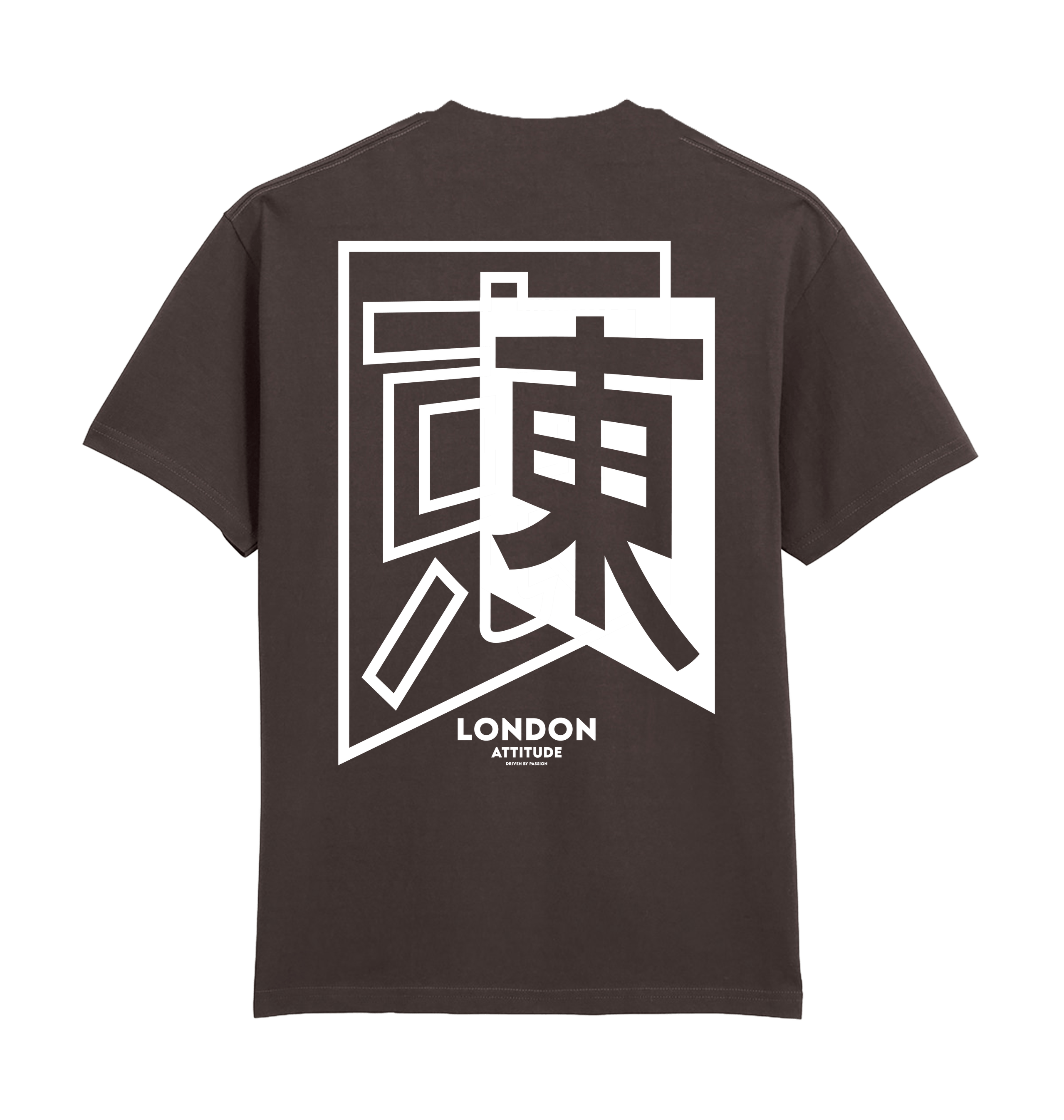 Dark Chocolate Printed Premium T-Shirt Back